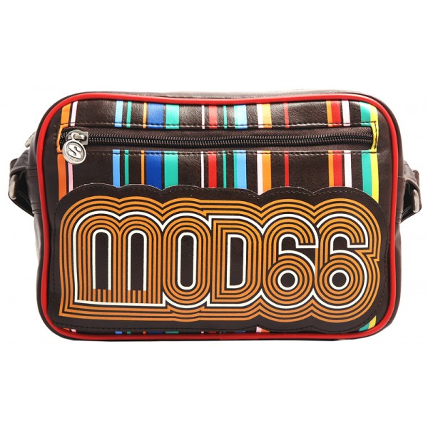 MOD66 - malá - Retro taška přes rameno (hnědá)